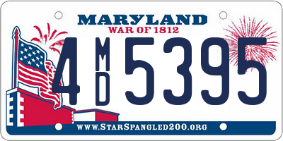 MD license plate 4MD5395