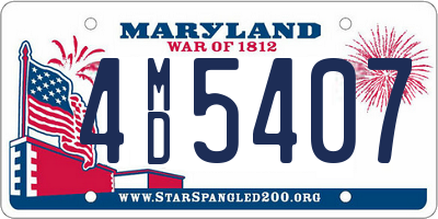 MD license plate 4MD5407