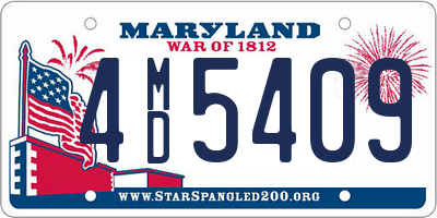 MD license plate 4MD5409