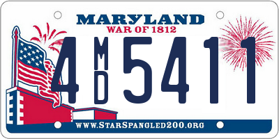 MD license plate 4MD5411