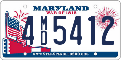 MD license plate 4MD5412