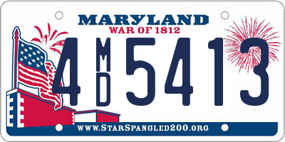 MD license plate 4MD5413