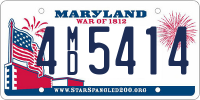 MD license plate 4MD5414