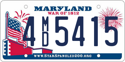 MD license plate 4MD5415
