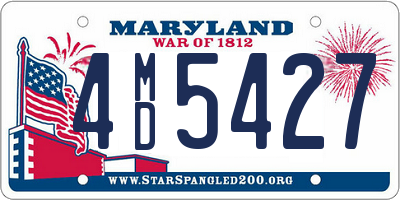 MD license plate 4MD5427