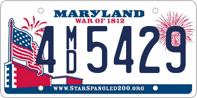 MD license plate 4MD5429