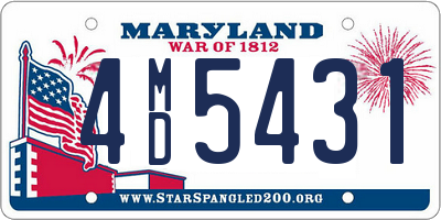 MD license plate 4MD5431