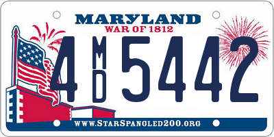 MD license plate 4MD5442