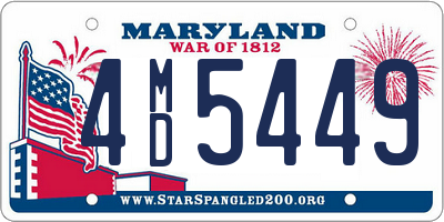 MD license plate 4MD5449