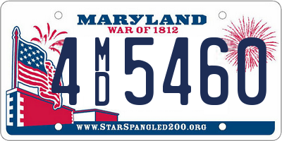 MD license plate 4MD5460
