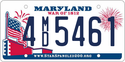 MD license plate 4MD5461