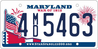 MD license plate 4MD5463