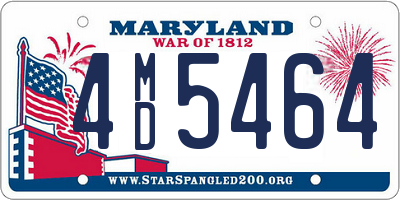 MD license plate 4MD5464