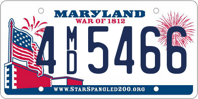 MD license plate 4MD5466