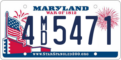 MD license plate 4MD5471