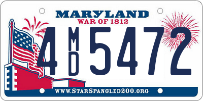 MD license plate 4MD5472