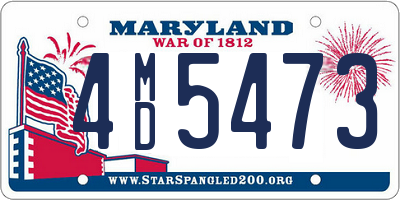 MD license plate 4MD5473