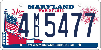 MD license plate 4MD5477