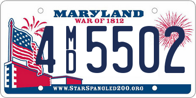 MD license plate 4MD5502