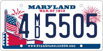 MD license plate 4MD5505