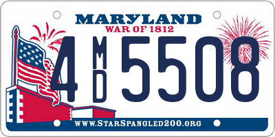 MD license plate 4MD5508