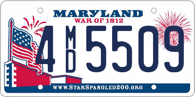 MD license plate 4MD5509