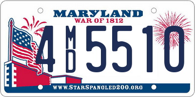 MD license plate 4MD5510