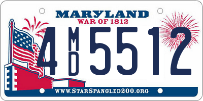 MD license plate 4MD5512