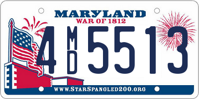 MD license plate 4MD5513
