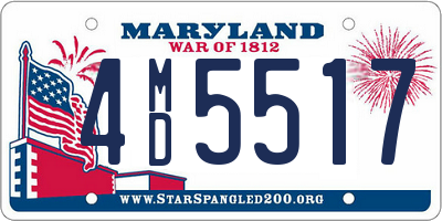 MD license plate 4MD5517