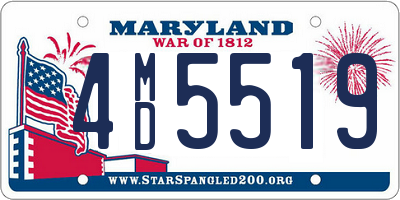 MD license plate 4MD5519