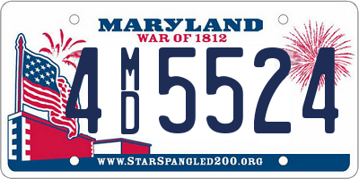 MD license plate 4MD5524
