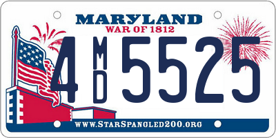 MD license plate 4MD5525