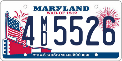 MD license plate 4MD5526