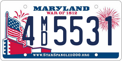 MD license plate 4MD5531