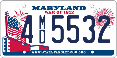 MD license plate 4MD5532