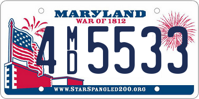 MD license plate 4MD5533