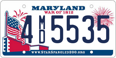 MD license plate 4MD5535