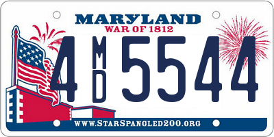 MD license plate 4MD5544