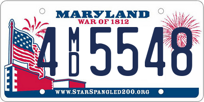 MD license plate 4MD5548