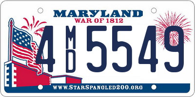 MD license plate 4MD5549