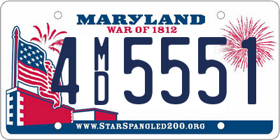 MD license plate 4MD5551