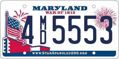 MD license plate 4MD5553