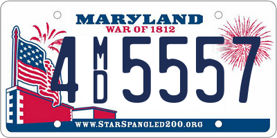 MD license plate 4MD5557