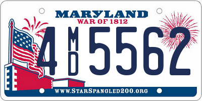 MD license plate 4MD5562