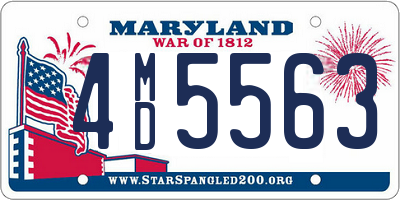 MD license plate 4MD5563