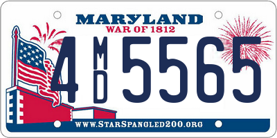 MD license plate 4MD5565