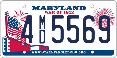 MD license plate 4MD5569