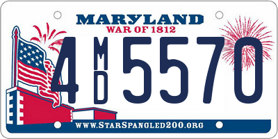 MD license plate 4MD5570