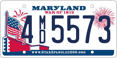 MD license plate 4MD5573